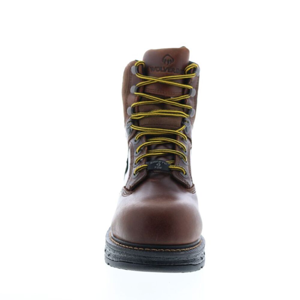 Wolverine Mens Hellcat Ultraspring Waterproof CarbonMax 8" Brown Boots (NWT) - Picture 3 of 7